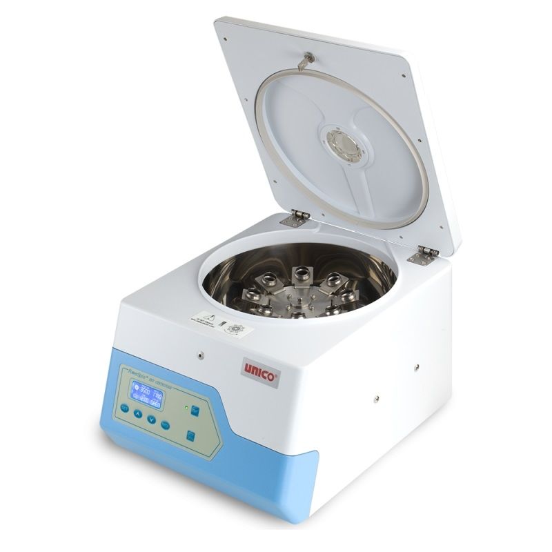 Unico Powerspin Hxv Centrifuge Variable Speed 500-3500 Rpm 8 Place Horizontal Rotor C8308