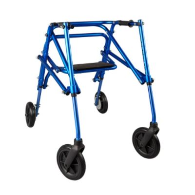 Klip Lightweight Posterior Walker w/ 8 inch Wheels and Seat For Kids Teens KP538