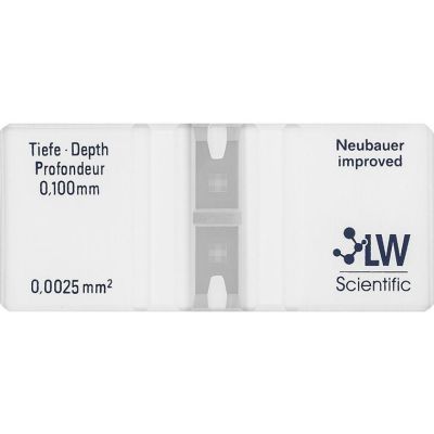 LW Scientific Hemacytometer Neubauer Counting Chamber CTL-HEMM-GLDR